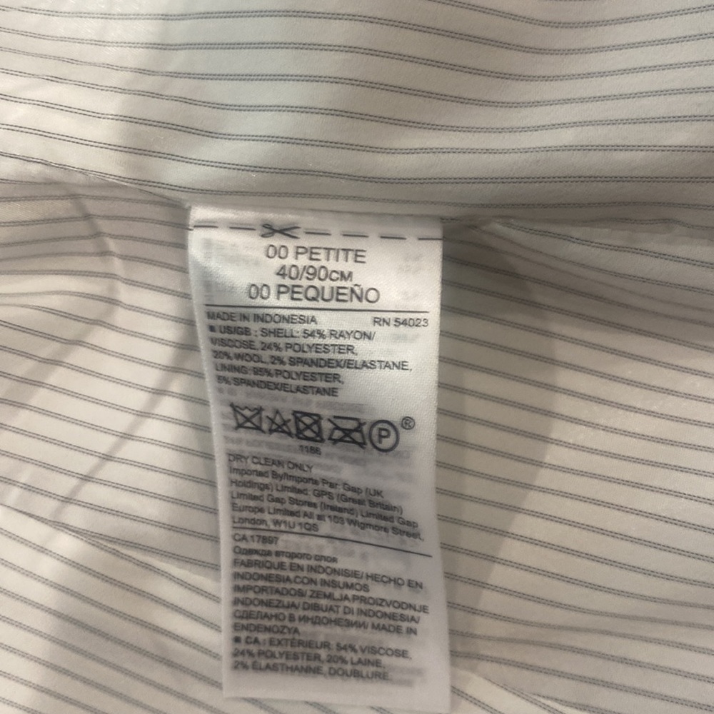 Banana Republic Gray Tweed Classic Blazer Size 00 - Picture 5 of 5